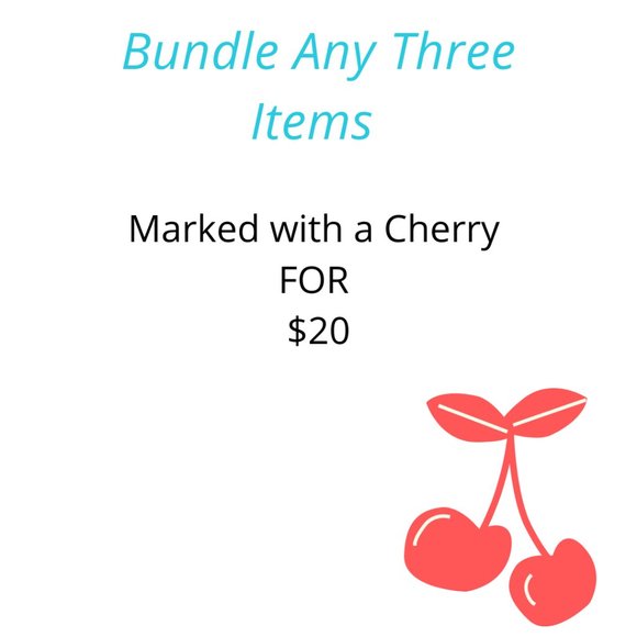 🍒🍒Bundle Any 3 Items Marked with Cherry For $20 - Picture 1 of 2